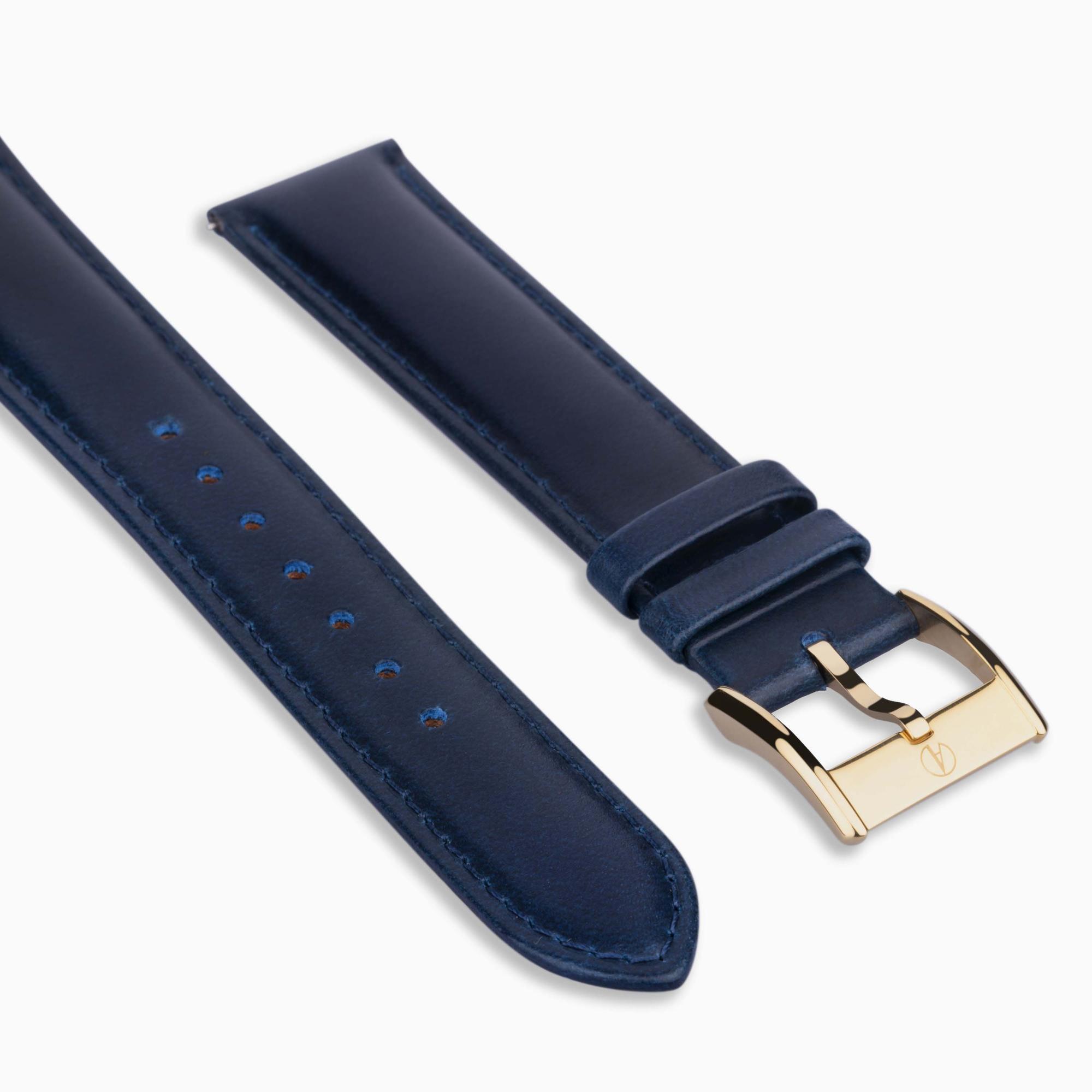 Accurist Classic Men's Navy Leather 20mm Strap